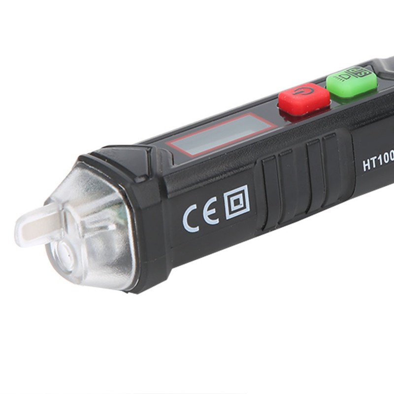 HT100P HandHeld NonContact Intelligent Test Pen Voltage Detector with Flashlight