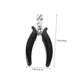 Hair Extension Removal Pliers Hair Extension Bead Tool Hair Braiding Tools Extension Pliers Hair Removal Pliers Precision Pliers Hair Extension Beading Tool Kit Hair Plier Metal minkissy