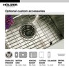 Houzer EHD-3118-1 Elite Series Undermount Stainless Steel 70/30 Double Bowl