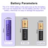 14500 Rechargeable Battery 2500mAh 3.7Volt Lithium Batteries for Headlamp Flashlight