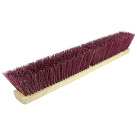 Weiler 42026 24" Block Size, Maroon Polypropylene Fill, Garage Brush With Wet Or Dry Sweeping