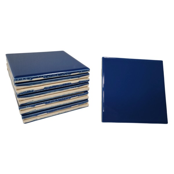 Daltile Colonial Blue Ceramic Tile Shower Backsplash 4.25 in Subway
