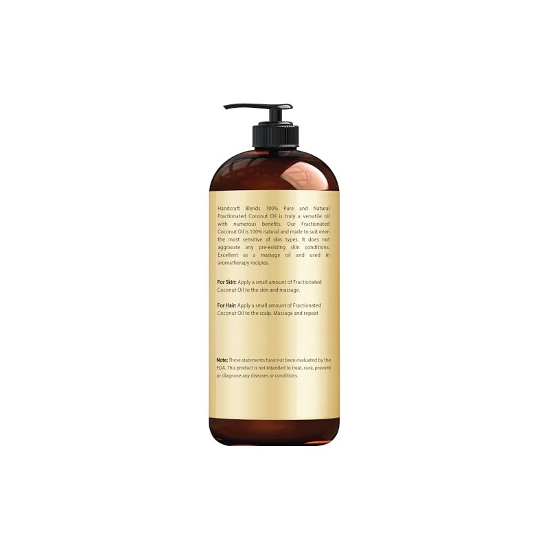 Handcraft Blends - Aceite de Coco Fraccionado 100% Puro 16