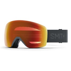 SMITH Unisex Adult Skyline Snow Sport Goggle - Slate Frame | ChromaPop Everyday Red Mirror Lens