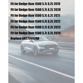 Rear Left Exhaust Bracket Muffler Support Assembly Driver Fit for Dodge Ram 1500 2019-2024 5.7L 6.2L Replace 68275662AB, Caliper Pneumatic Silencer Hangers Clamps