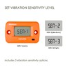 Jayron Digital Wireless Hour Meter,Vibration activation,Programmable maintenance reminder,Resettable Job Timer,User