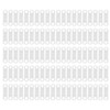 100pcs Clear Non Slip Silicone Clothes Hanger Grips Increased Friction