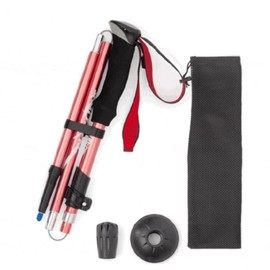 Hiking Stick Foldable Lightweight Cane Safety Non-slip 5-stage men's black (1P) 10ea