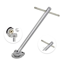 Llave para Tuberías de Agua Cabezal Giratorio de 180° Llave de Plomería Multifuncional para Fregaderos Tuberías y Grifos en Cocinas o Baños