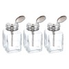 sourcing map 3pcs Solvent Alcohol Dispensers 120ml(4oz) Conical Push Down