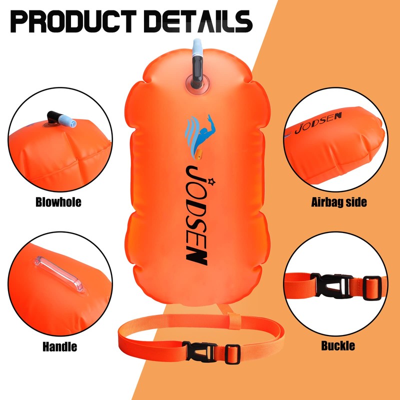 Swim Buoy,Outdoor Float,Inflatable Buoy,Tow Air Float Suit,for Open Water Swimming
