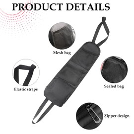 HORREX Pack of 2 Children's Car Organiser with 3 Large Storage Capacities, Car Accessories, Interior Back Seat Organiser, Seat Organiser for Most Cars such as SUVs, Volkswagen, Buses, Caravans,