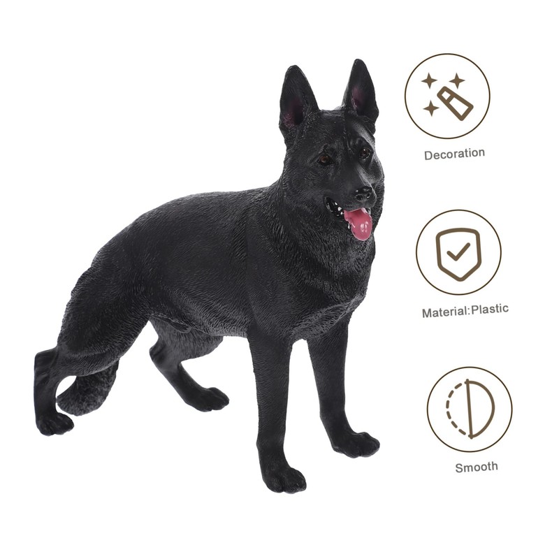BESPORTBLE Simulation Dog Model Shepherd Dog Figurine Realistic Desktop Decor