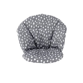 Twistshake Oeko-TEX Certified Cotton Cushion with Velcro Fastener for Toddler Highchair, Super Soft Cushion for Baby Chair, Easy to Attach, Suitable from 6 Months to 15 kg, Grey
