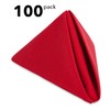 Red Cloth Napkins – 100 Pack of 20” Large Dinner
