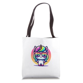 Awesome Rainbow Sunglasses Horse & Horn Cute Pony Tote Bag