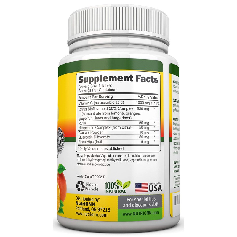 NutriONN NutriONN Super Vitamin C Complex Tablets & Lung Support