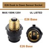 TWDRTDD Indoor/Outdoor Dusk-to-Dawn Light Control Socket,Automatic Dusk to Dawn Light