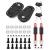 QWORK Flush Hood Latch and Pin Kit, Universal Racing Car