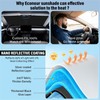 for Subaru Outback 2014-2019 Windshield Sunshade - EcoNour 240T Polyester
