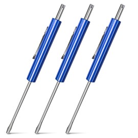 Silginnes Mini Pocket Screwdriver - Removal Tool - Precision Thermostat Tool - 3 Pack - Schrader Removal - Small Size - 3 Point Screwdriver - Automotive Tools
