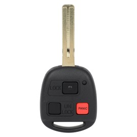 ANGLEWIDE Remotes Key Fob For Lexus GX470 LX470 2003 2004 2005 2006 2007 2008 2009 FCC - HYQ1512V 3 Buttons Black 1 1pad