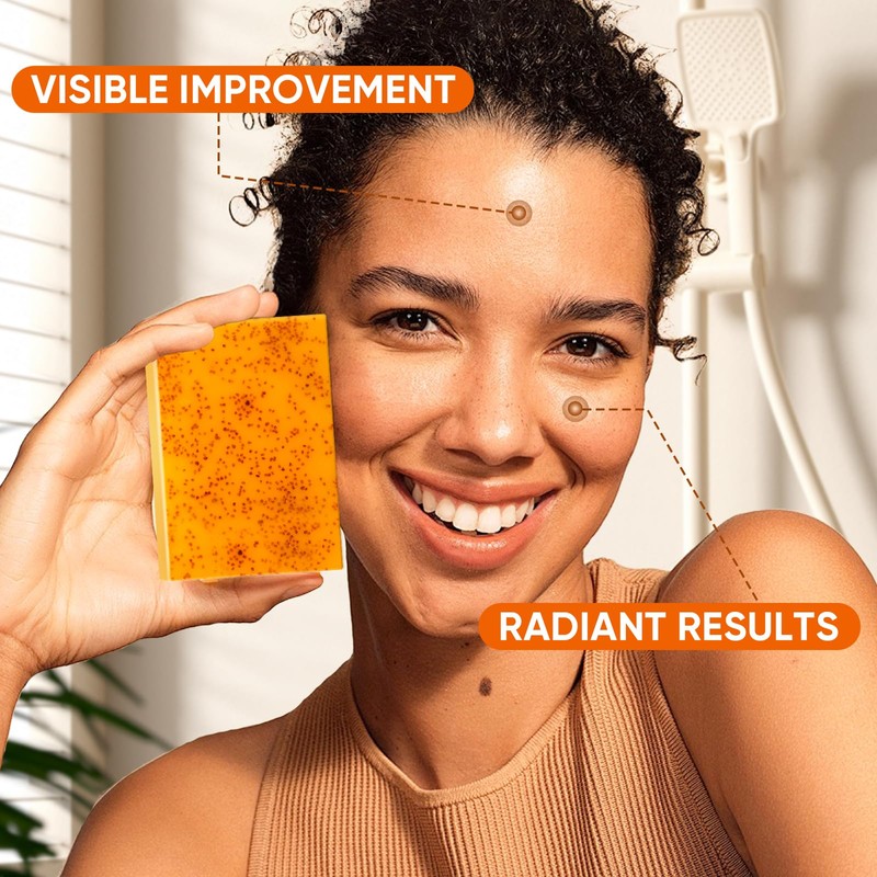 25Pcs 80g Turmeric Kojic Acid Soap Gift Set, Individually Wrapped