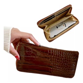 Dolores Cartera Para Mujer Cremallera Con Tarjetero Y Porta Celular