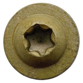 #15 x 4" Construction Lag Screw Exterior Coated Torx/Star Drive Heavy Duty Structural Lag Screw Far Superior to Common Lag Screws - Modified Truss Washer Head - 400 Count