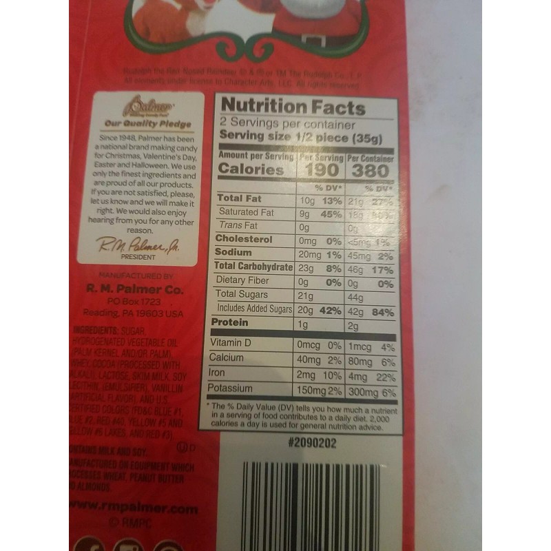 Palmer Rudolph Palmer Chocolate 2.5 Oz