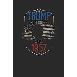 Trump Supporter Since 1957: Graph Paper Notebook - Birthday Gift Idea For Women And Men