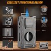 LIHTUN Cigar Torch Lighter, All-in-1 Cigar Lighter Built-in Cigar Holder