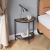SAYGOER Side Tables Small End Tables Half Round Moon Night