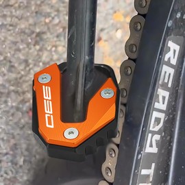 Goxmoto Motorcycle Kickstand Pad Kickstand Plate Side Stand Extension Compatible With 990Duke 2023 2024 Foot Support Duke990 Accessories (Black-2)