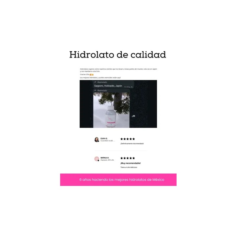 Hidrolato De Romero Puro, Auténtico, Mexicano