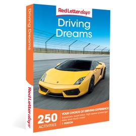 Red Letter Days Driving Dreams Gift Voucher – 250 exhilarating driving experiences