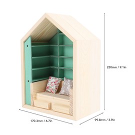 CHEOTIME Anxiety Book Shelf, Mini Bookstore, Shake Bookshelf Shake Away Your Anxiety, Miniature Book Library, Office Decor Mini Bookshelf