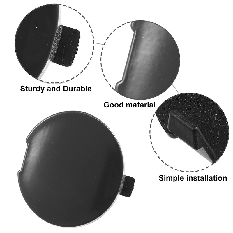 ACROPIX Car Front Left Bumper Towing Eye Hook Cover Cap