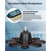 Adiding LED Garage Ceiling Lights 4 Pack w/ 8 Adjustable