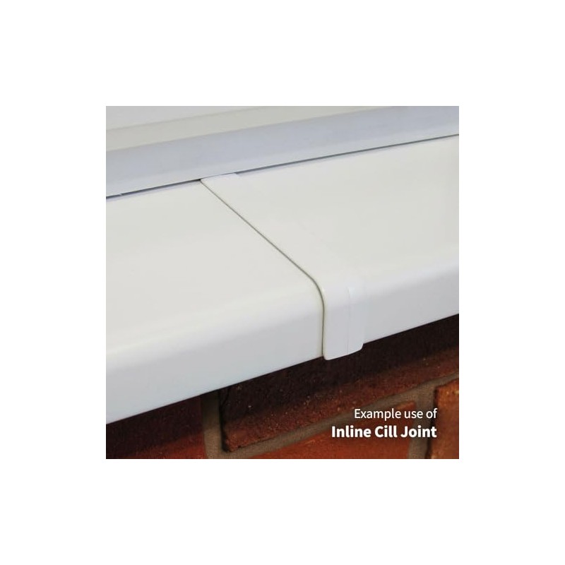 Kommerling Inline Window/Door Cill Joint Cover (2 Pack) - White