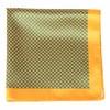 PocketSquares Marigold Geometric Pocket Square & Pocket Square Holder, Large