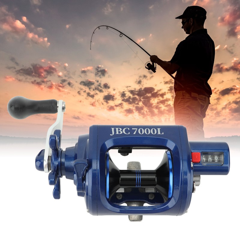 Baitcasting Fishing Reel Round Baitcaster Reel Smooth Powerful Saltwater Inshore