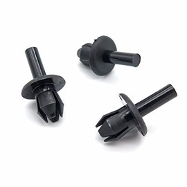 VVO Fasteners- Black Plastic Front Wheel Arch Lining & Mudguard Clips for Vauxhall Adam, Calibra, Meriva, Vectra, (Pack of 10)