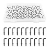 UFURMATE 1 Inch Screw Hooks, 90 Pieces Carbon Steel Coated