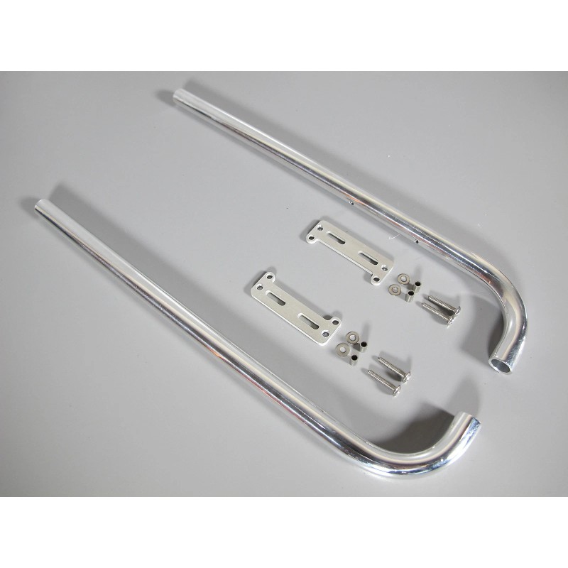 Tamiya L&R Exhaust L Pipe Stack + Mounting Plate Tamiya