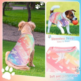 Cute Dog Shirts Clothes, Cute Cartoon Style Dog Shirt Featuring Pets,Soft and Comfortable Fabric，Dog Clothes T Shirt Vest Soft for Small Medium Dogs Cats (Cute style-6pcs, 2XL)