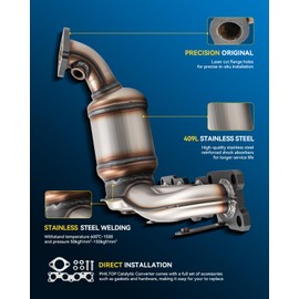 PHILTOP Catalytic Converter Kit Direct-Fit Compatible With Hyundai, 2014-2015 Sorento 2.4L, 2014-2015 Santa Fe Sport 2.4L OE Replace 16889 (EPA Compliant)