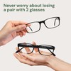 Gaoye 2-Pack of Reading Glasses +2.5 - Blue-Light Filter, UV