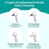 LINKYCARE Teeth Polisher Accessories,Tooth Polisher Replacement Brush Heads,4 Replacement Heads