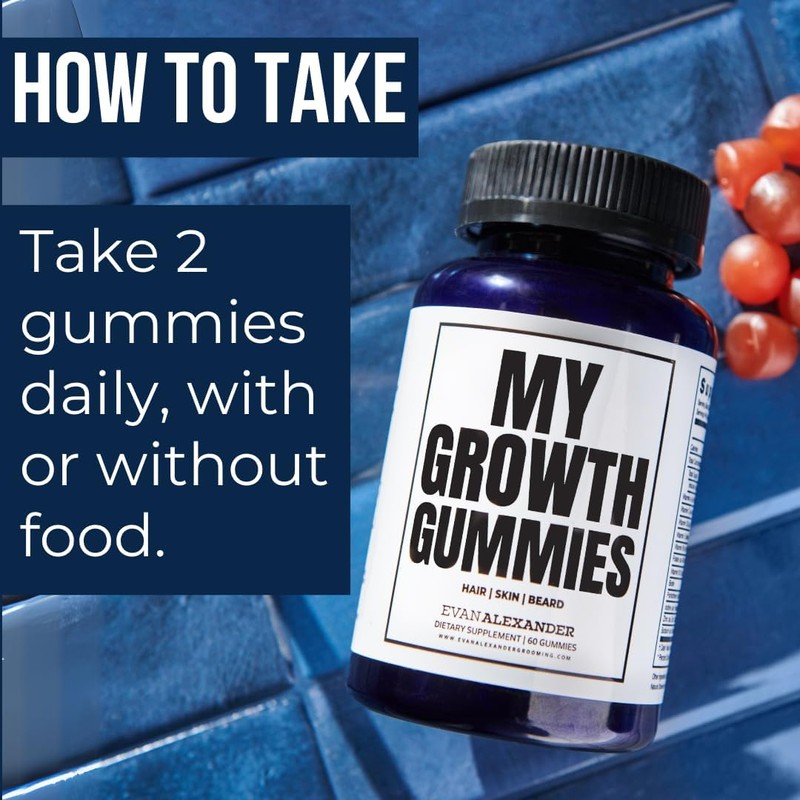 Evan Alexander Grooming My Growth Gummies | Healthy Hair &